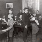 Fra afstemningsdagen den 10. februar 1920 i Sønderborg. Foto: Sønderborg Lokalhistoriske Arkiv