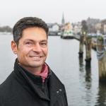 Fabian Geyer er ny overborgmester i Flensborg pr. 1. januar 2022. Fabian Geyer er ny overborgmester i Flensborg pr. 1. januar 2022.