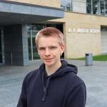 Jesko Stolp fra A.P. Møller Skolen i Slesvig var et år på Brejning Efterskole.