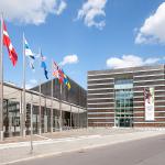 De nordiske flag vejer foran de nordiske ambassader i Berlin, der i de senere år i fællesskab har arrangeret flere nordisk-tyske arrangementer. Foto: Kai Abresch/Nordiske ambassader i Berlin.