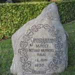 Genforeningssten afsløret den 14. juli 1920. 