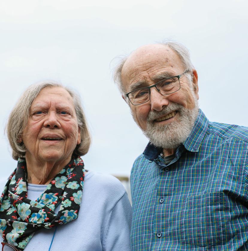 Bente og Peter Hillebrecht oplevede afslutningen på Anden Verdenskrig på hver sin måde på hver sin side af den dansk-tyske grænse.